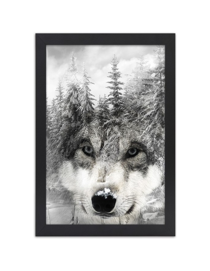Poster Wolf forest nature