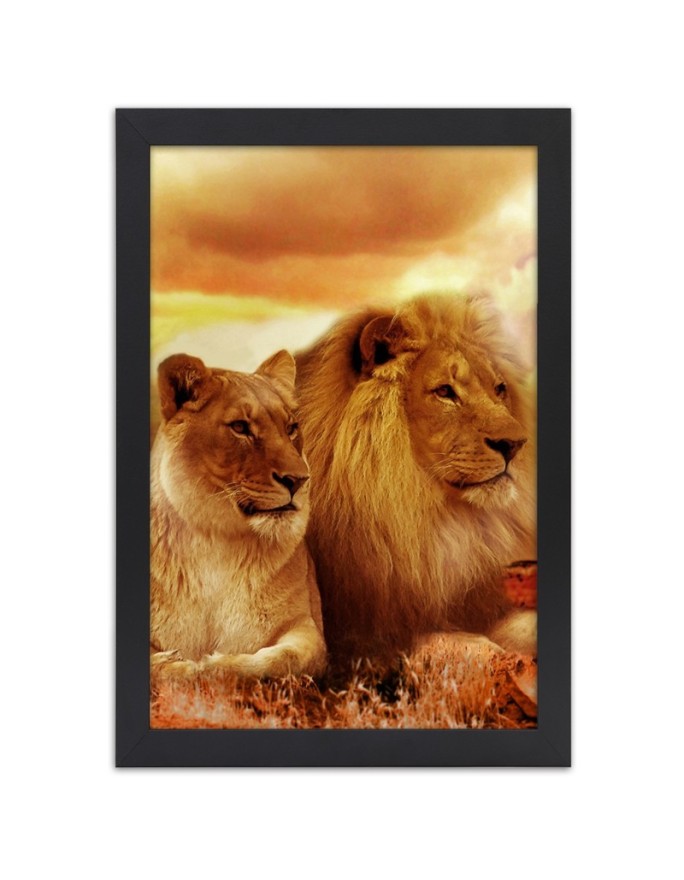 Poster Pair of lions