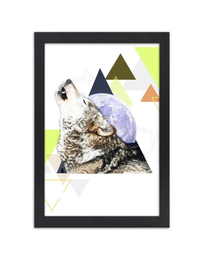 Poster Abstract wolf on...