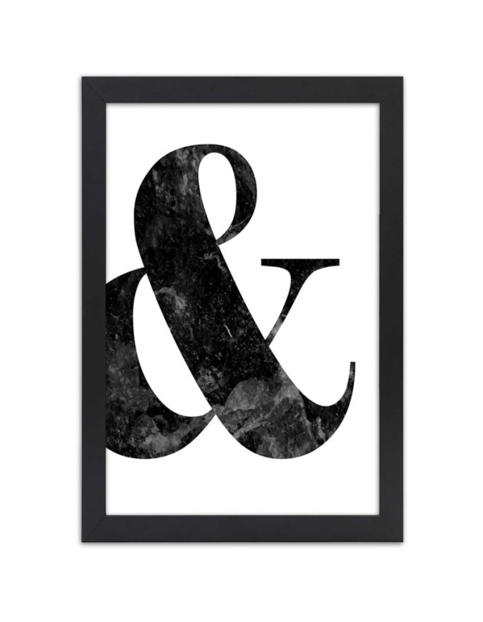 Poster Typographic sign &