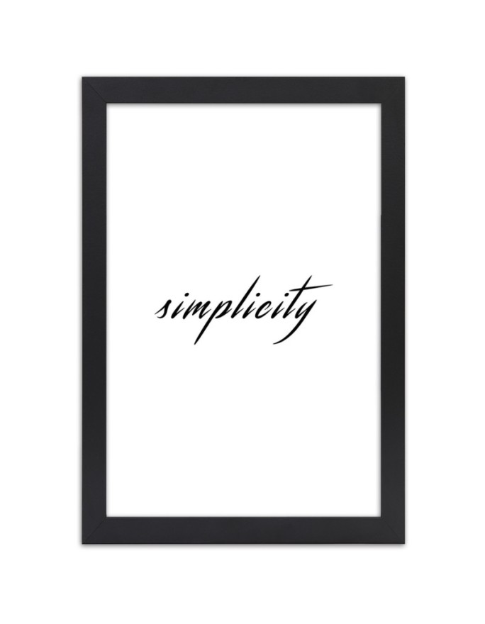Poster Inscription Simplicity