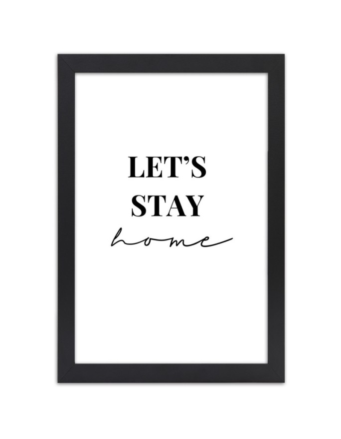 Poster Let's stay at home