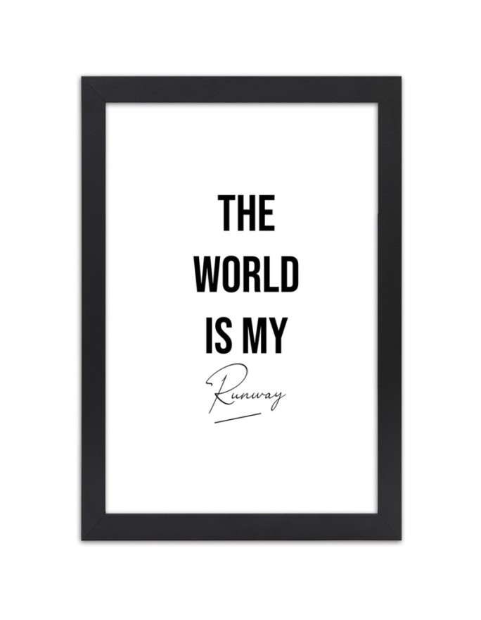 Poster The world is my runway