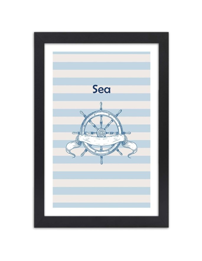 Poster Rudder and Sea sign