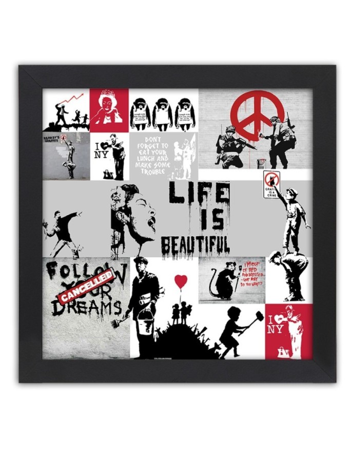 Poster Banksy collage...
