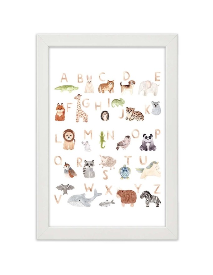 Poster Alphabet with animals