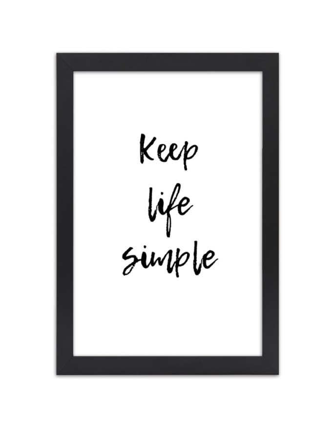 Poster Keep life simple