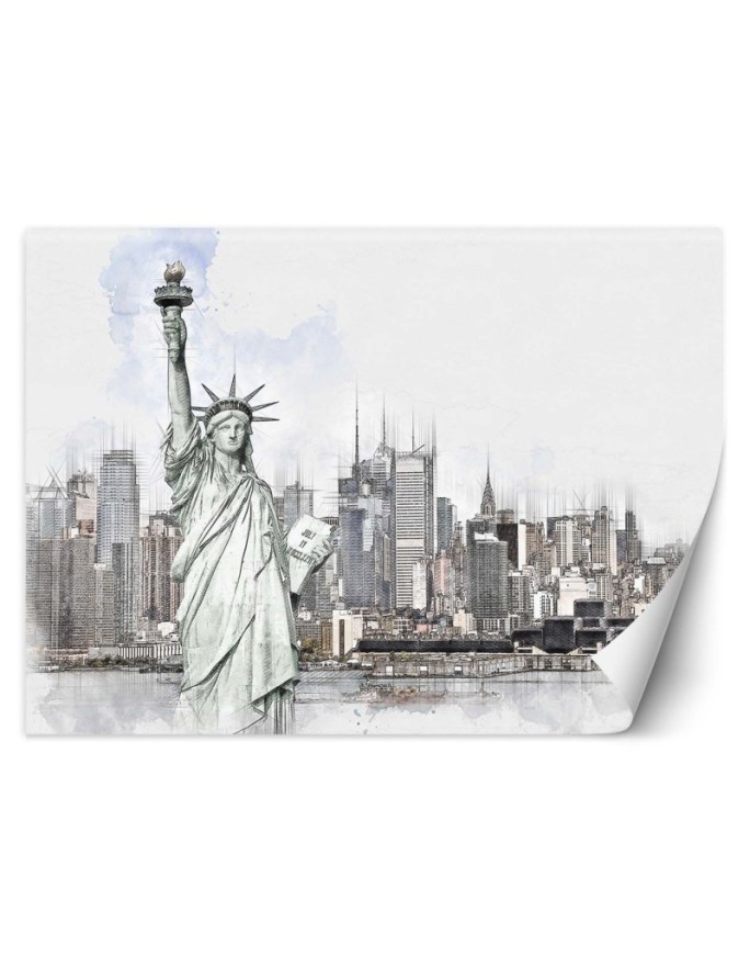 Inspirational Wallpaper for living room - Statue of Liberty in NYC Cornel Vlad | FEEBY