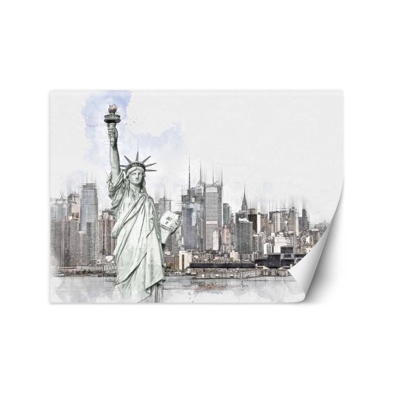 Inspirational Wallpaper for living room - Statue of Liberty in NYC Cornel Vlad | FEEBY