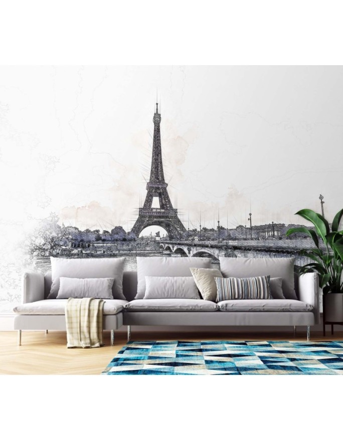 The most fashionable Wallpapers - Paris as drawn Cornel Vlad | FEEBY