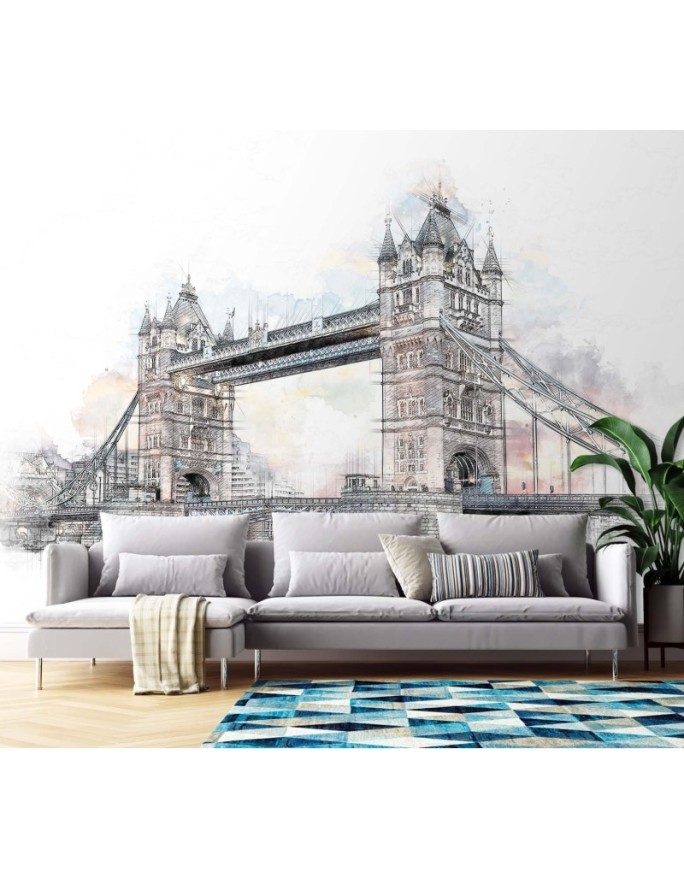 Beautiful Wallpapers for living room - London Bridge Cornel Vlad | FEEBY