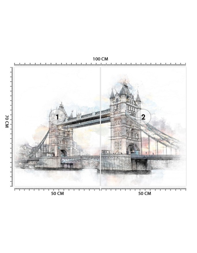 Beautiful Wallpapers for living room - London Bridge Cornel Vlad | FEEBY