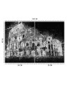 Wallpaper for living room - Colosseum b&w Cornel Vlad | FEEBY