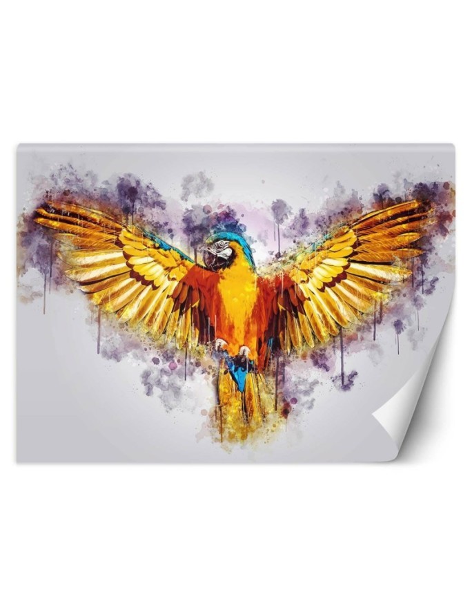 Modern Wallpaper - Parrot in flight Cornel Vlad | FEEBY