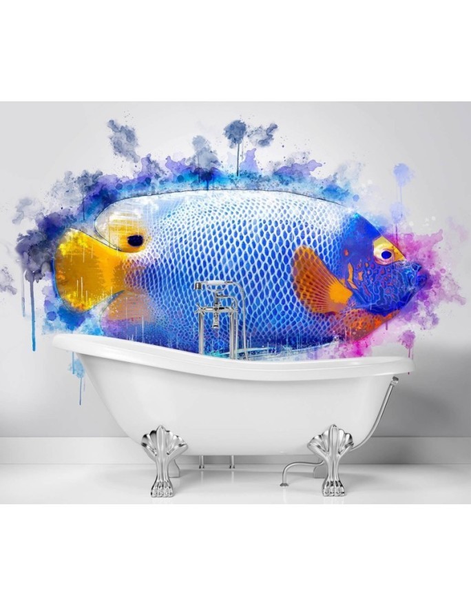 Wallpaper - Blue fish Cornel Vlad | FEEBY