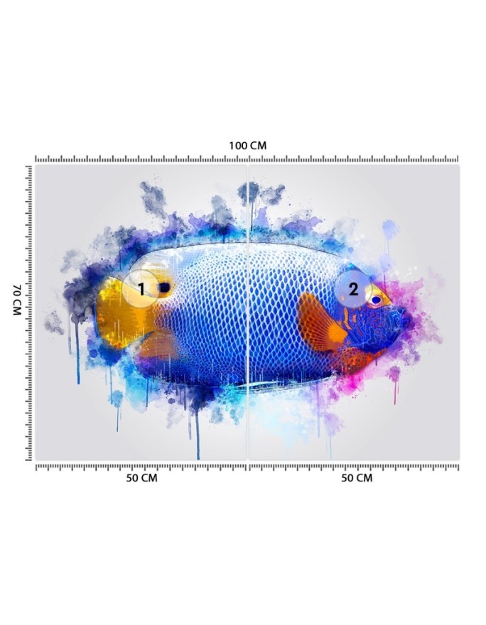 Wallpaper - Blue fish Cornel Vlad | FEEBY