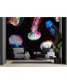 Wallpaper - Neon jellyfish abstract Gab Fernando | FEEBY