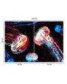 Wallpaper - Neon jellyfish abstract Gab Fernando | FEEBY