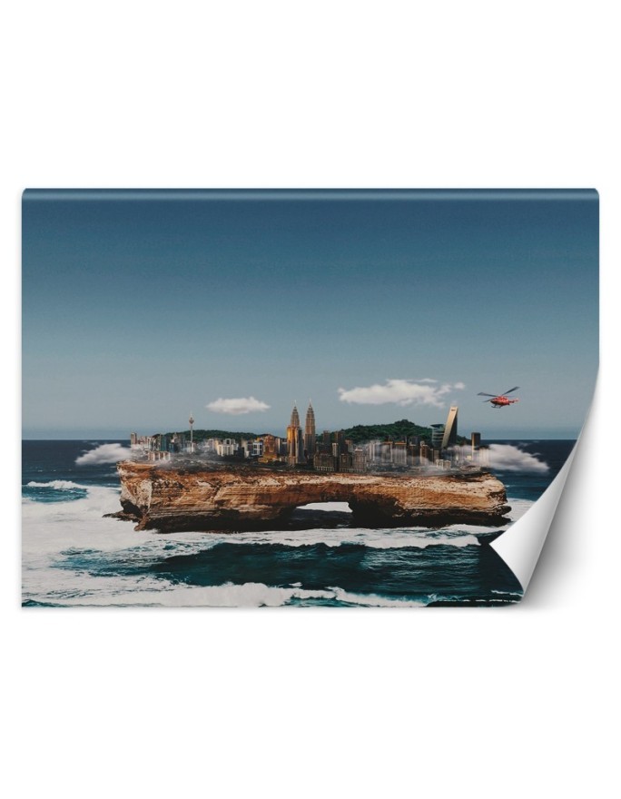 Unique wall murals - City on the ocean Zehem Chong | FEEBY