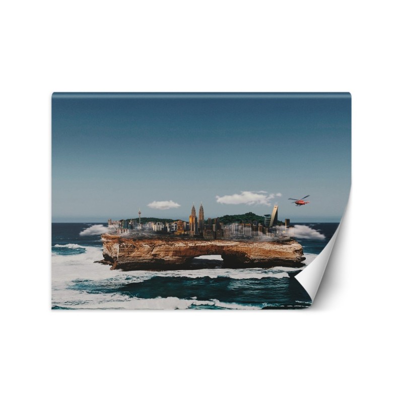 Unique wall murals - City on the ocean Zehem Chong | FEEBY