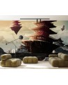 Art wall murals - Chinese building Zehem Chong | FEEBY