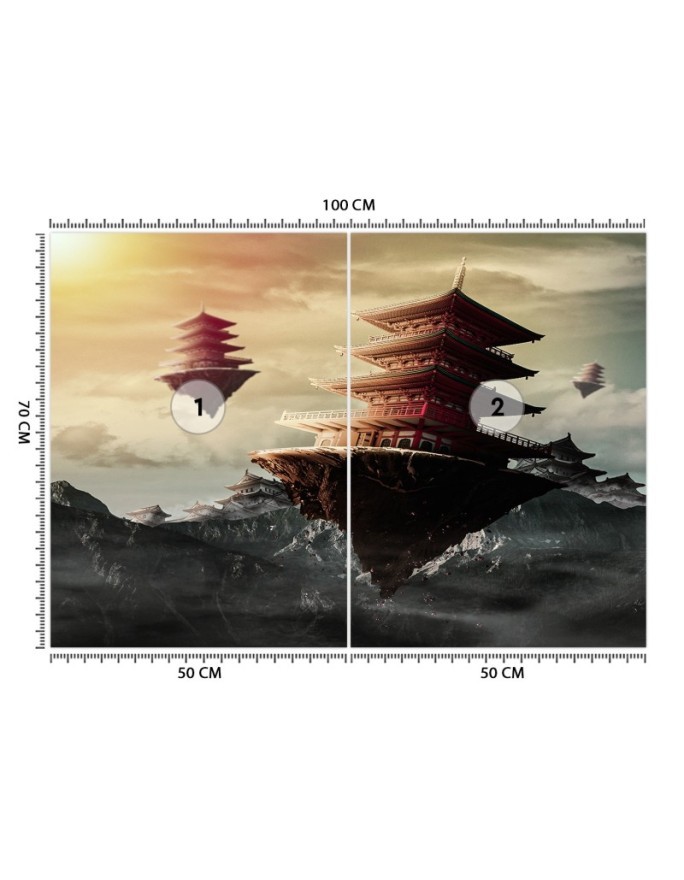 Art wall murals - Chinese building Zehem Chong | FEEBY