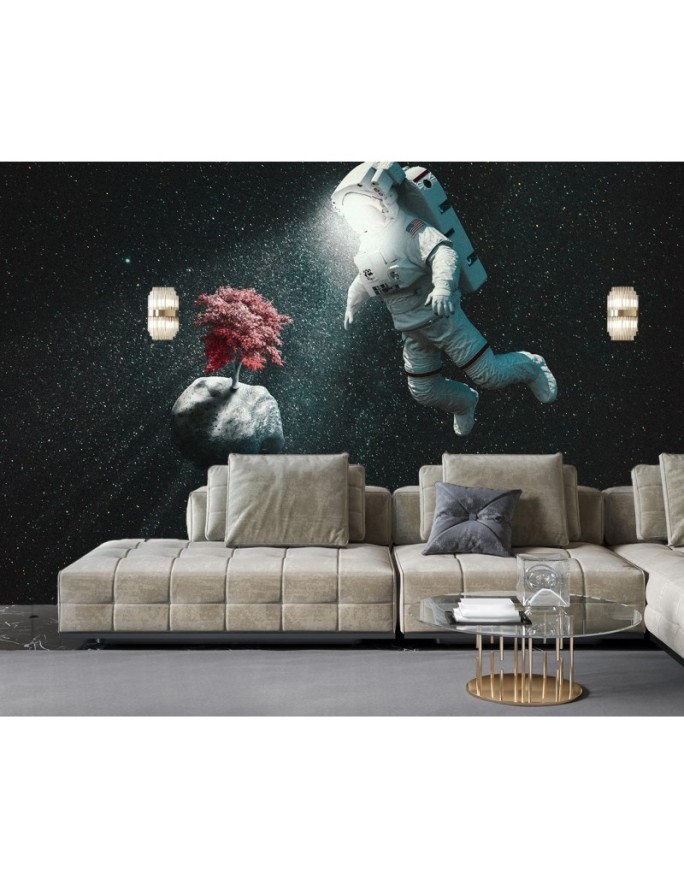Modern wall murals - Astronaut and asteroid Zehem Chong | FEEBY