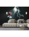 Modern wall murals - Astronaut and asteroid Zehem Chong | FEEBY