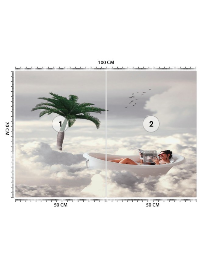 Designer wall murals - Cloud bathing Zehem Chong | FEEBY