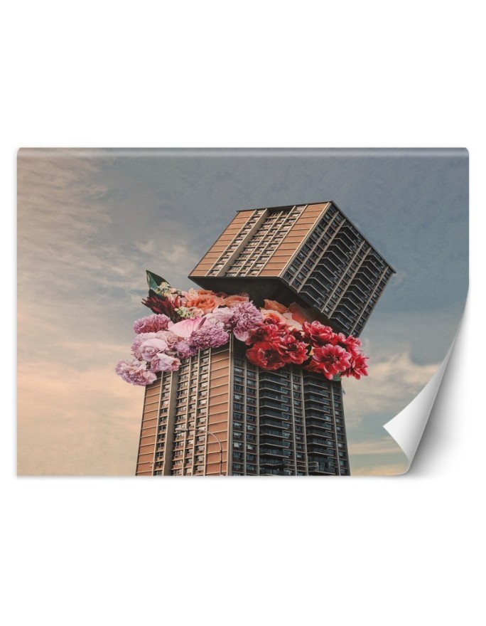 Designer wall murals - Flowers in a skyscraper Zehem Chong | FEEBY