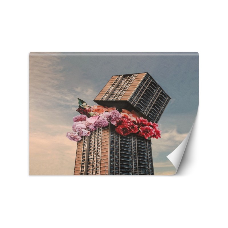 Designer wall murals - Flowers in a skyscraper Zehem Chong | FEEBY
