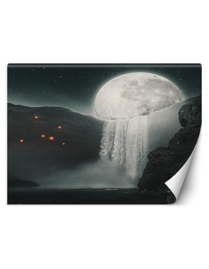Wall mural - Moon waterfall Zehem Chong | FEEBY
