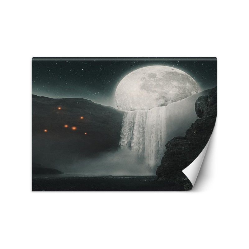 Wall mural - Moon waterfall Zehem Chong | FEEBY