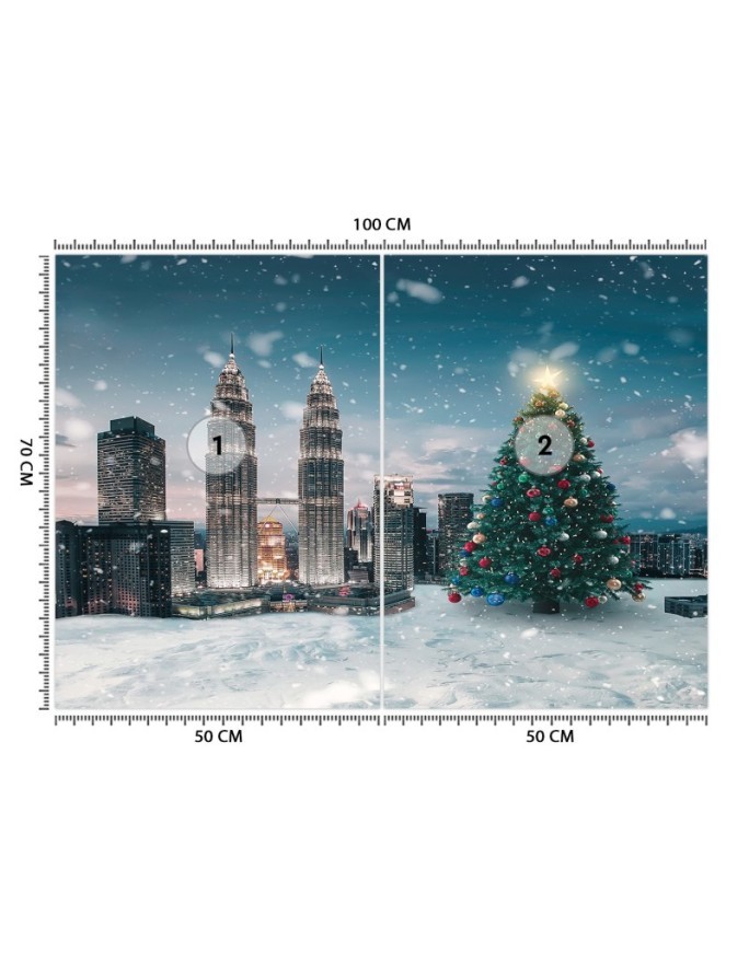 Wall mural - Christmas tree Zehem Chong | FEEBY