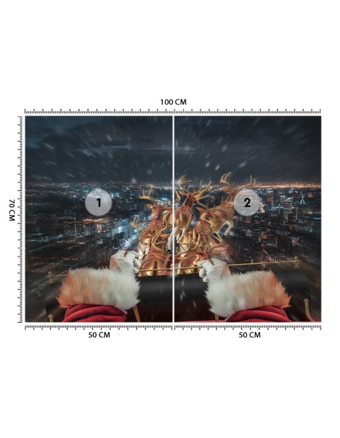 Wallpapers for the home - Santa on his way Zehem Chong | FEEBY