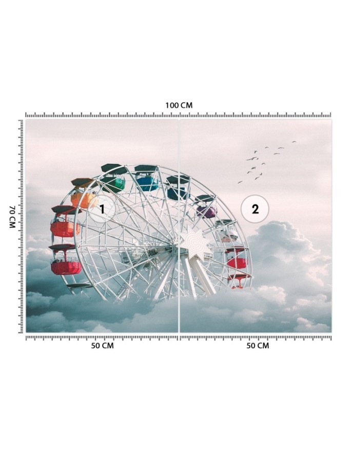 Beautiful Wallpapers for the home - Huge Ferris wheel Zehem Chong | FEEBY