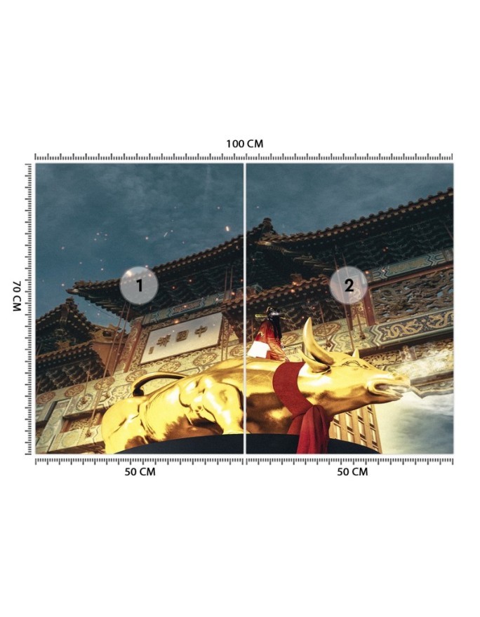 Modern Wallpapers for the home - Golden bull Zehem Chong | FEEBY