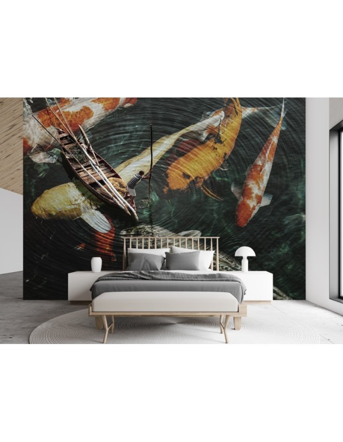 Living room Wallpaper - Koi fish Zehem Chong | FEEBY