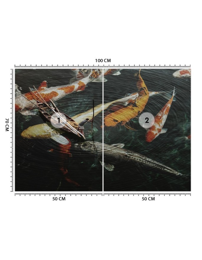 Living room Wallpaper - Koi fish Zehem Chong | FEEBY