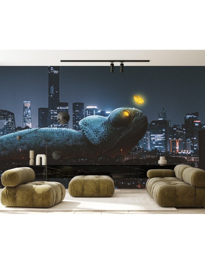 Designer Wallpaper - Chameleon in the city Zehem Chong | FEEBY