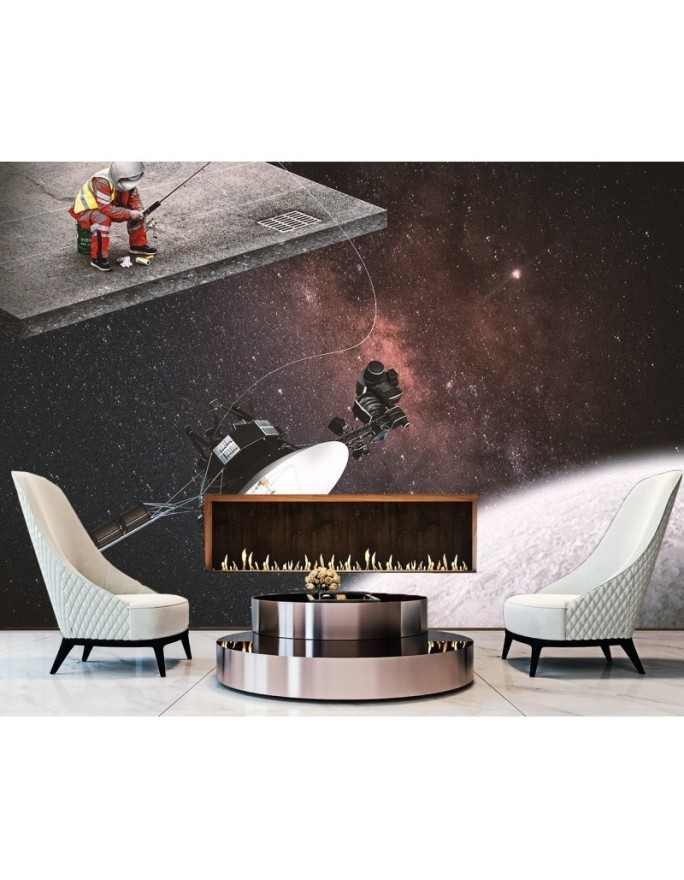 Living room Wallpaper - Cosmos abstraction Zehem Chong | FEEBY