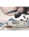 Modern Wallpaper - Turtle flying over mountains Zehem Chong | FEEBY