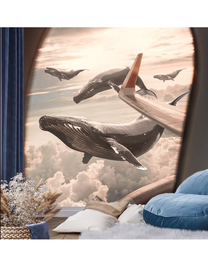 Most fashionable wall mural - Whale view from an aeroplane Zehem Chong | FEEBY