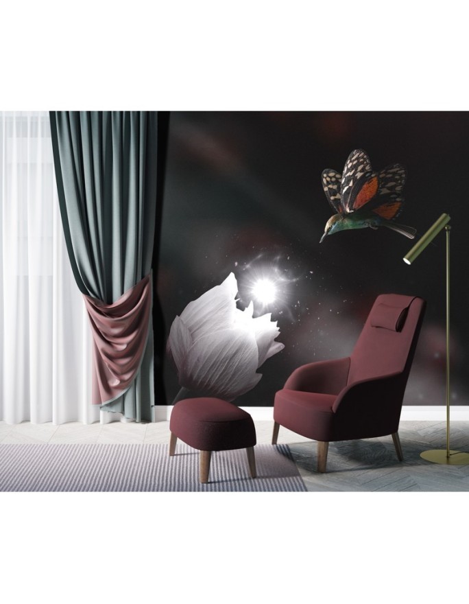 Living room wall mural - Hummingbird and magic flower Zehem Chong | FEEBY