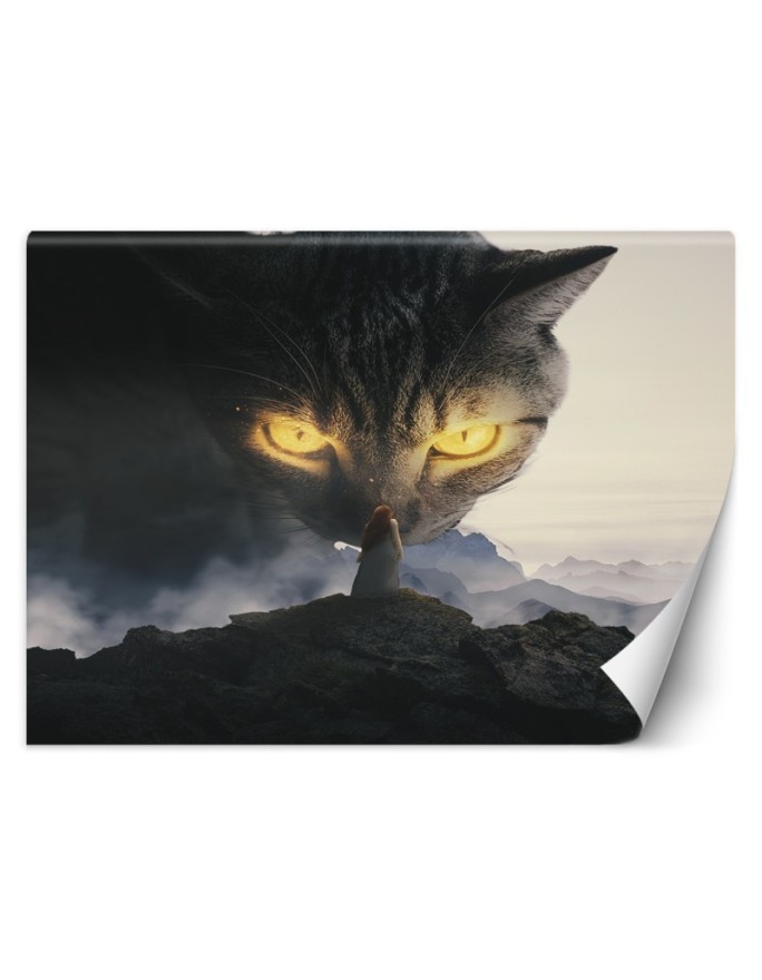 Wall mural - Yellow cat eyes Zehem Chong | FEEBY