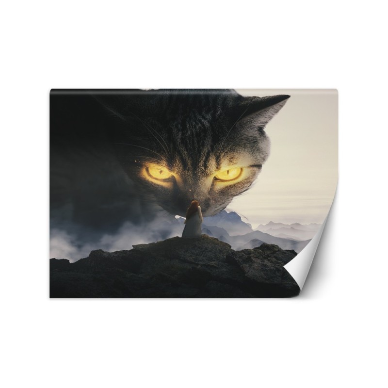 Wall mural - Yellow cat eyes Zehem Chong | FEEBY