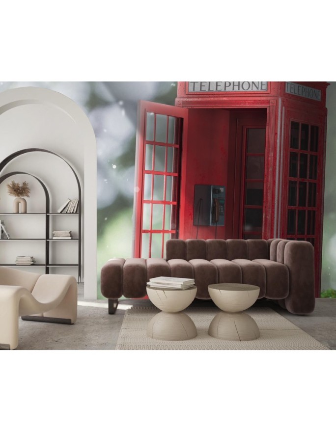 Wallpaper for living room - London booth Zehem Chong | FEEBY