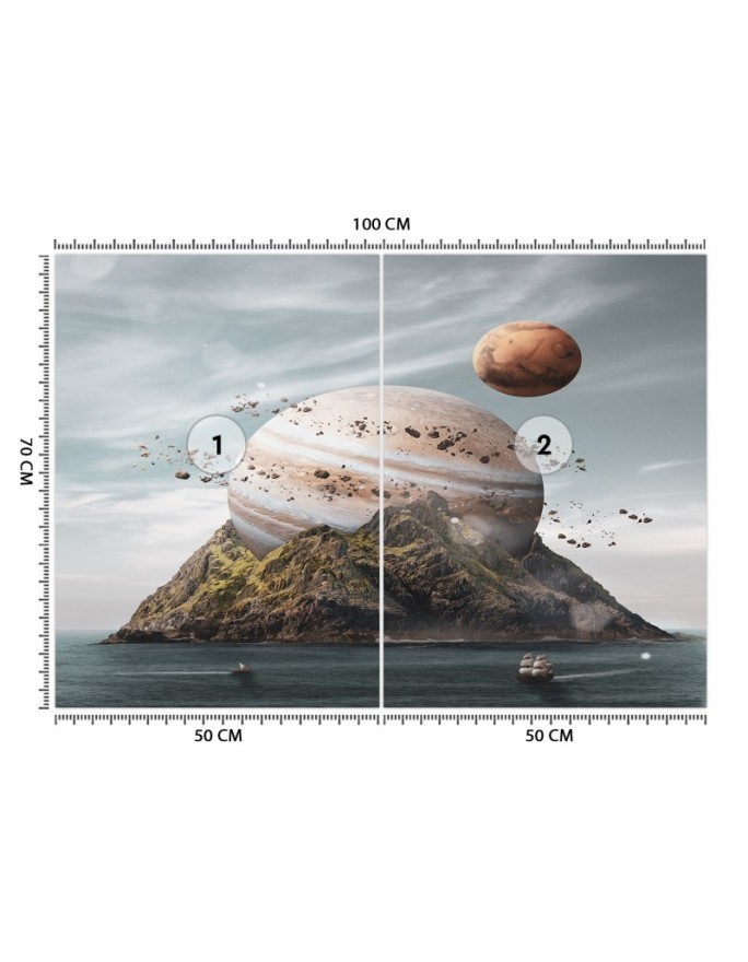 Modern Wallpaper - Planet landing Zehem Chong | FEEBY