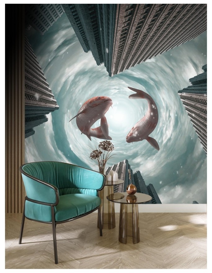 Modern Wallpapers - Koi fish city Zehem Chong | FEEBY
