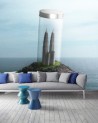 Art Wallpaper - Island buildings abstract Zehem Chong | FEEBY